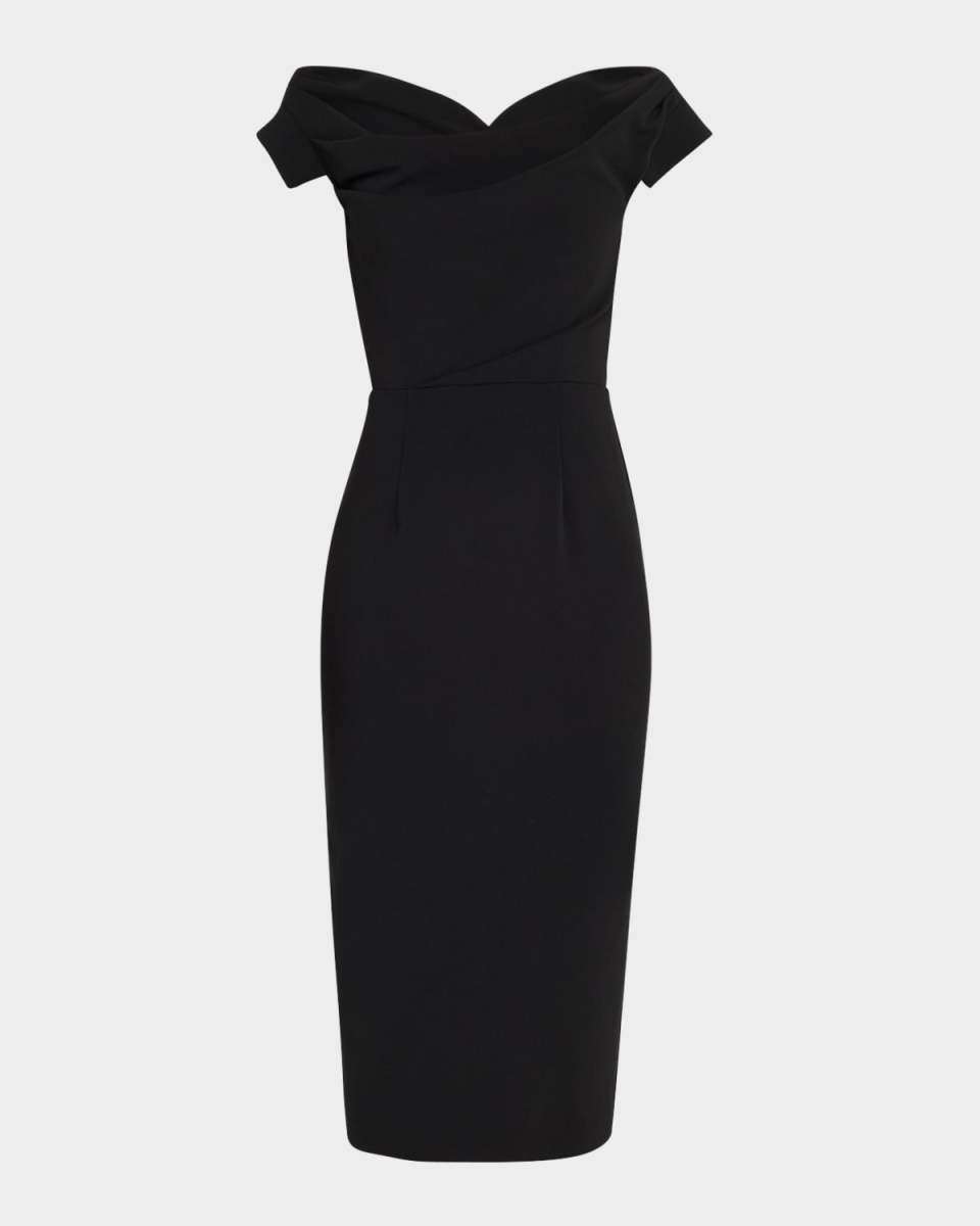 Jackie Off-Shoulder Bodycon Midi Dress